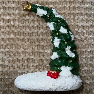 4” Christmas Ornament Decor Figure Vintage Christmas Tree Gold Star Rare